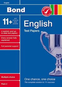 Bond 11+ Test Papers English Multiple Choice Pack 2