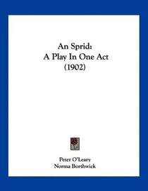 An Sprid: A Play In One Act (1902) (Hebrew Edition)