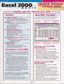 Excel 2000 basic (Tutorial basic series)
