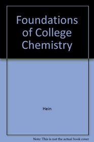 Foundations of College Chemistry (Brooks/Cole Series in Chemistry)