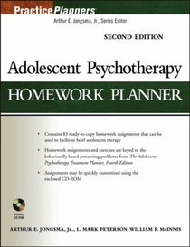 Adolescent Psychotherapy Homework Planner (Practice Planners)