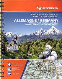 Michelin Germany, Benelux, Austria, Switzerland, Czechia Tourist & Motoring Atlas (bi-lingual): Road Atlas
