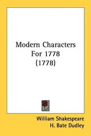 Modern Characters For 1778 (1778)