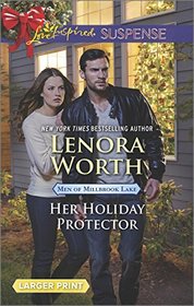 Her Holiday Protector (Men of Millbrook Lake) (Love Inspired Suspense, No 489) (Larger Print)