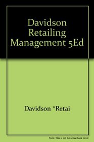 Davidson Retailing Management 5ed