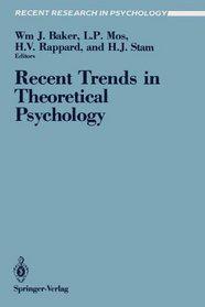Recent Trends Theoret Psych (Recent Research in Psychology)