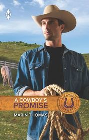 A Cowboy's Promise (Cartwright Siblings, Bk 2) (Western Hearts) (Larger Print)