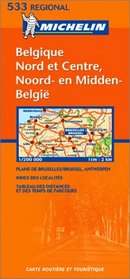 Michelin Noord- En Midden-Belgie, Belgique Nord Et Centre/ Belgium, Brussels, Oostende, Liege