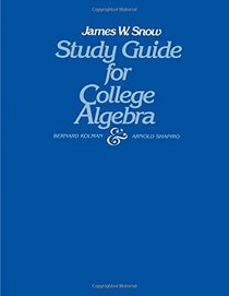 College Algebra: Study Gde