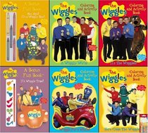 The Wiggles 6 Piece Activity Book Pack with Crayons