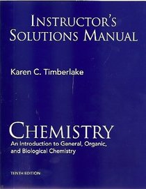 Instructor's Solutions Manual Chemistry An Introduction to General, Organic, and Biological Chemistry