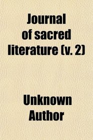 Journal of sacred literature (v. 2)