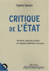 Critique de l'Etat (French Edition)