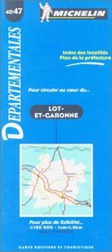 Michelin Lot-et-Garonne, France Map No. 4047 (Michelin Maps & Atlases)