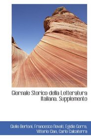 Giornale Storico della Letteratura Italiana. Supplemento (Italian and Italian Edition)