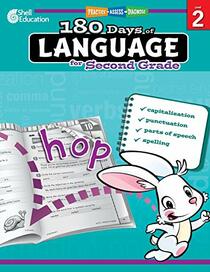 180 Days of Language for Second Grade ? Build Grammar Skills and Boost Reading Comprehension Skills with this 2nd Grade Workbook (180 Days of Practice)