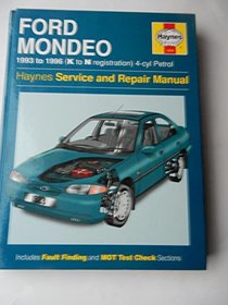 Ford Mondeo Service and Repair Manual 1993-1996 (Haynes Service and Repair Manuals)
