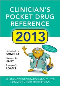 Clinicians Pocket Drug Reference 2013