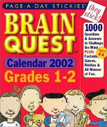 Brain Quest Grades 1-2 Page-A-Day Stickies Calendar 2002