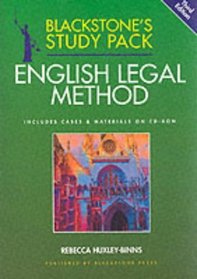 English Legal Method (Blackstone's Study Packs)