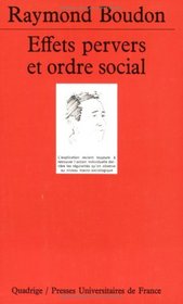 Effet pervers et Ordre social