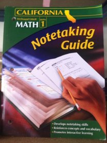 Algebra I Notetaking Guide: California (Mcdougal Littell Math)