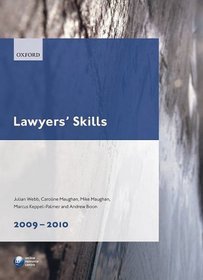 Lawyers' Skills 2009-10 (Blackstone Legal Practice Course Guide)