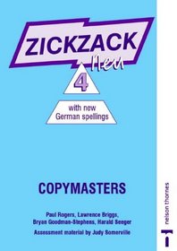 Zickzack Neu: Copymasters with New German Spellings Stage 4 (Zickzag Neu)
