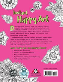 Let's Draw Flowers: A Creative Workbook for Doodling and Beyond (Design Originals) Beginner-Friendly Techniques & Step-by-Step Instructions for Floral Drawing, from Hello Angel (Instant Happy)