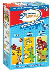 Hooked on Animals: Super Activity Kit 3-pack: Ages 3-5
