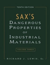 Sax's Dangerous Properties of Industrial Materials - 3 volume set