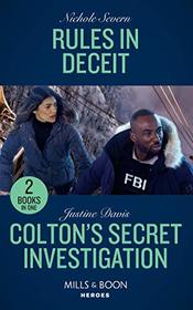 Rules In Deceit: Rules in Deceit (Blackhawk Security) / Colton's Secret Investigation (The Coltons of Roaring Springs) (Mills & Boon Heroes) (Blackhawk Security)