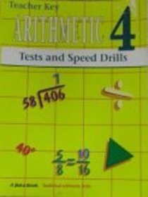 Abeka Arithmetic 4 Tests & Speed Drills Teacher Key