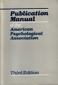 Publication Manual of the American Psychological Association (3rd Edition)