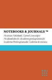 Carnet de Musique Notebooks & Journals, Large, Orange, Couverture souple: (13.97 x 21.59 cm)(Carnet  musique, Cahier de musique) (French Edition)