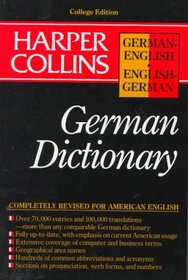 Harper Collins German Dictionary/German-English English-German