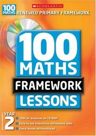 100 New Maths Framework Lessons for Year 2 (100 Maths Framework Lessons Series)