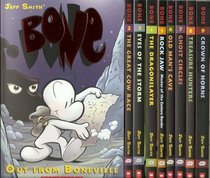 Bone Complete Set, Volumes 1-9: Out from Boneville, The Great Cow Race, Eyes of the Storm, The Dragonslayer, Rock Jaw, Old Man's Cave, Ghost Circles, Treasure Hunters, and Crown of Horns
