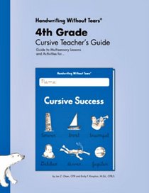 Handwriting Without Tears 4th Grade Cursive Teacher's Guide - Cursive Success
