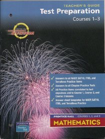 Test Preparation Course 1 (Prentice Hall Mathematics, Course 1)