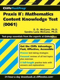 CliffsTestPrepPraxis II: Mathematics Content Knowledge Test(0061) (Cliffstestprep Praxis II)