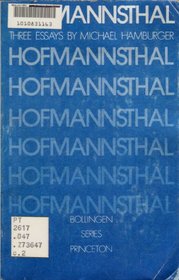 Hofmannsthal: Three Essays (Bollingen series)