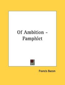 Of Ambition - Pamphlet