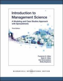 Introduction to Management Science: WITH Student CD: A Modeling and Case Studies Approach with Spreadsheets