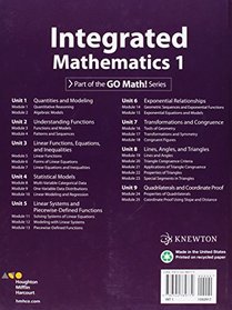 HMH Integrated Math 1: Student Edition 2015