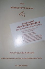 A People and a Nation/Instructor Manual With Test Items
