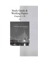 Study Guide & Working Papers to accompany College Accounting (Chapters 1-30)