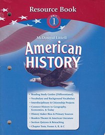 American History Resource Book Unit 1