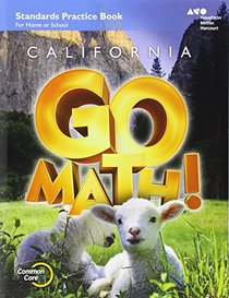 Houghton Mifflin Harcourt Go Math! California: Practice Workbook Grade K