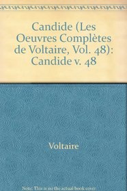The Complete Works of Voltaire: Candide v. 48 (French Edition)